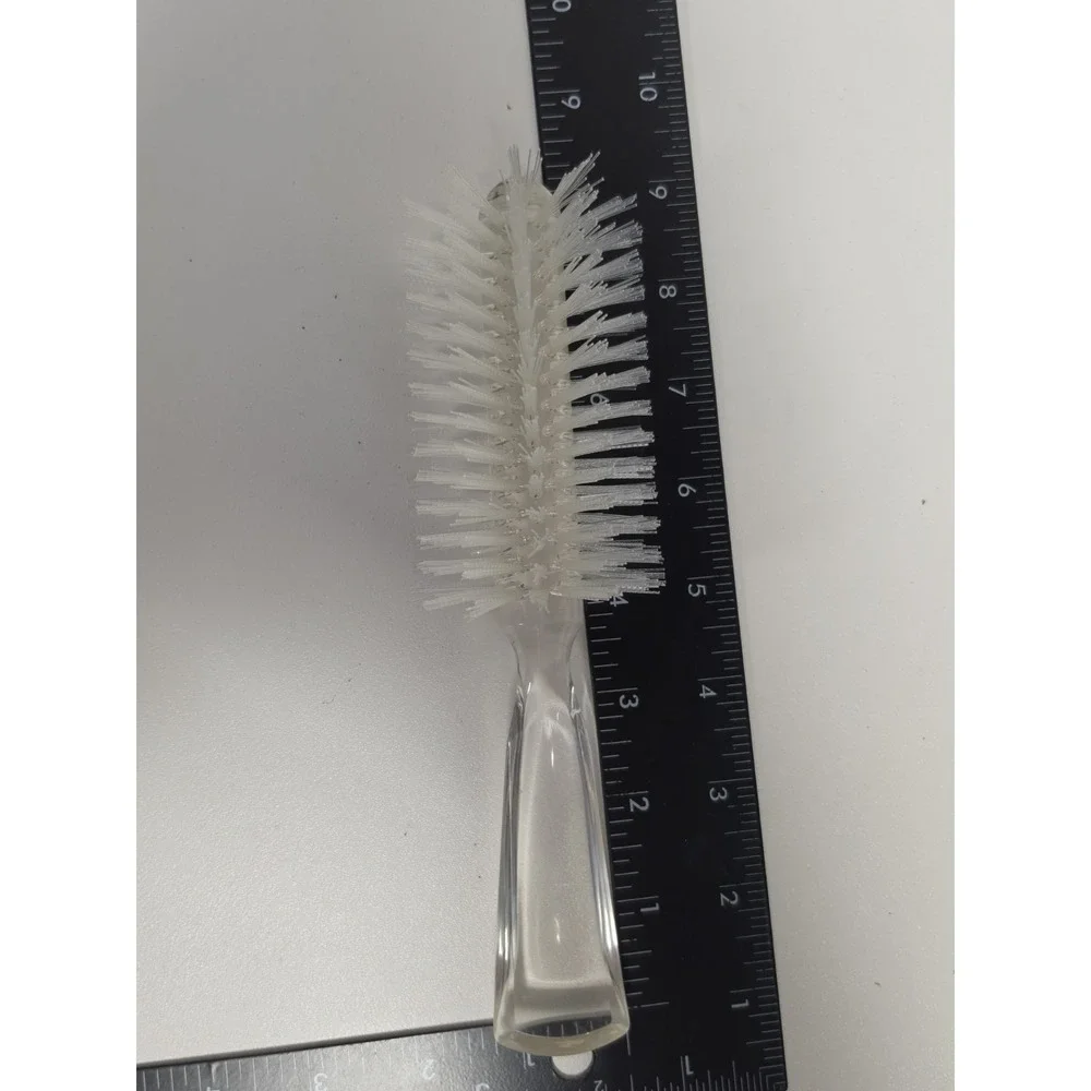 VINTAGE CLEAR Stanley Commander Hairbrush Original Professional Styling Brush
